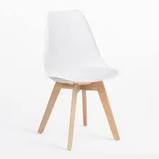 [DD5R] chaise tulipe scandinave (BLANC)