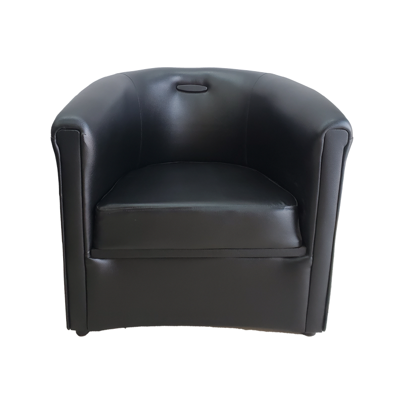 [DA003] Fauteuil Cuir 1 Place Noir