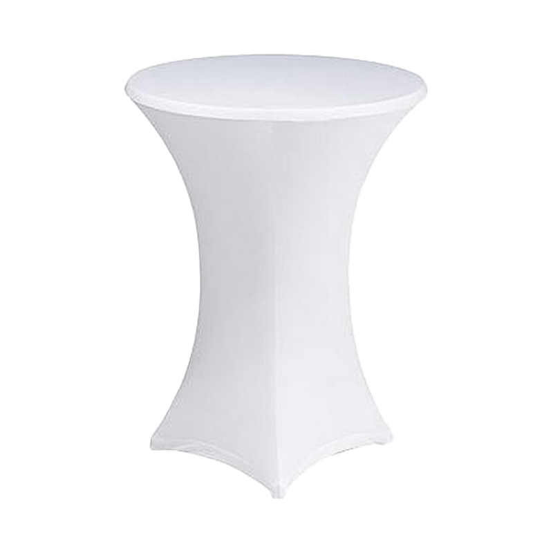 [DD100] Housse Table Cocktail Blanc